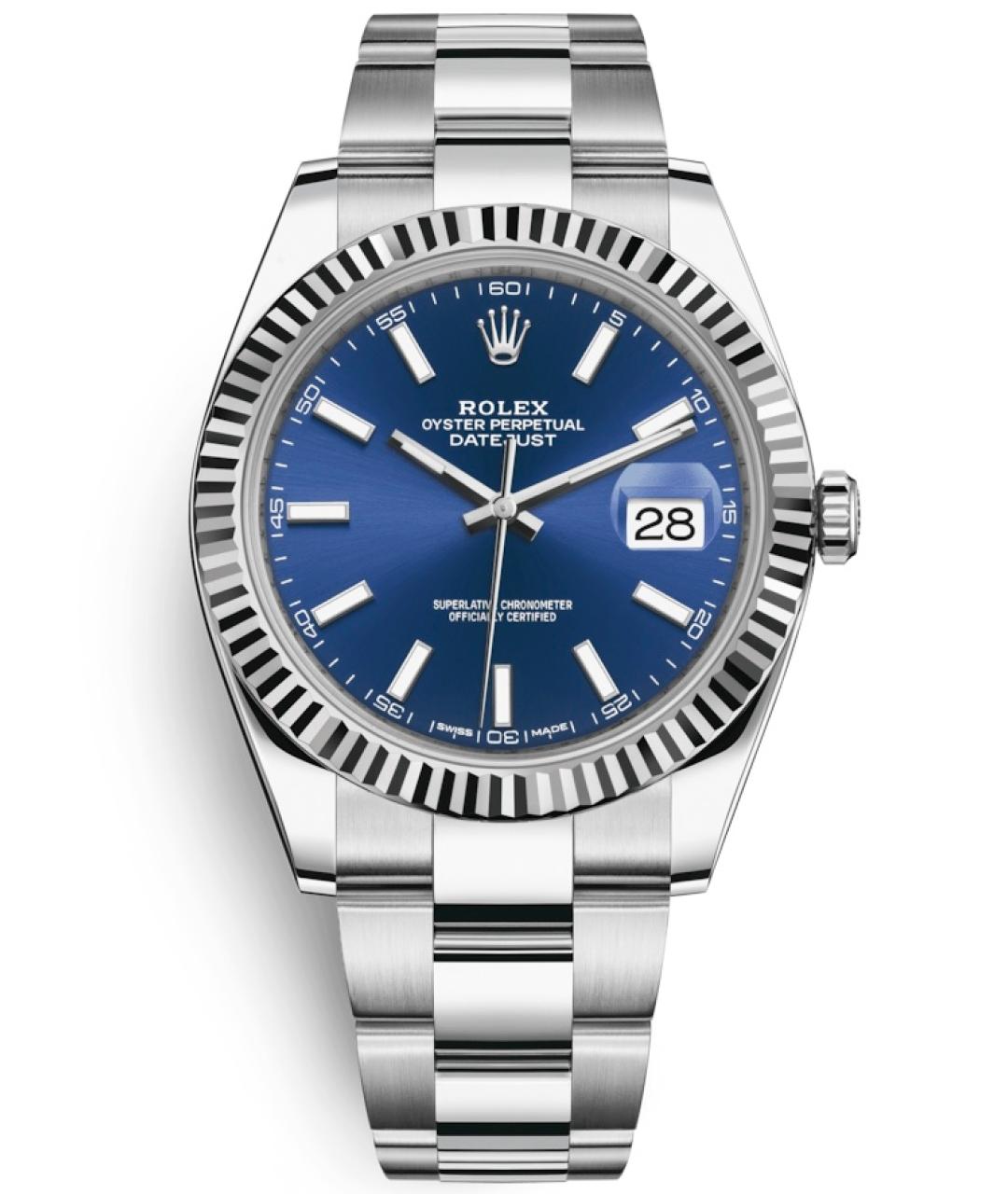 ROLEX Темно-синие часы, фото 1