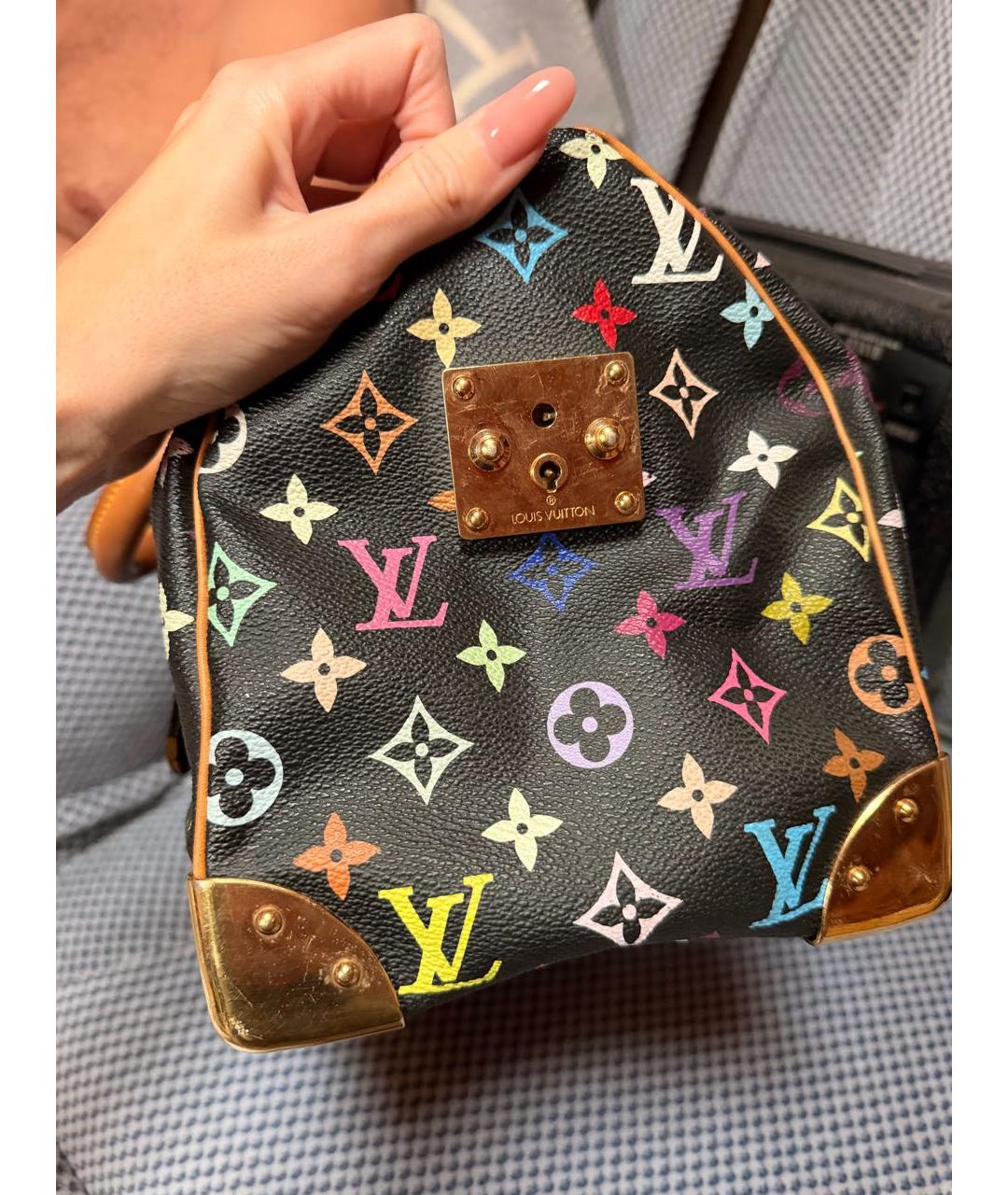 LOUIS VUITTON Кожаная сумка с короткими ручками, фото 2