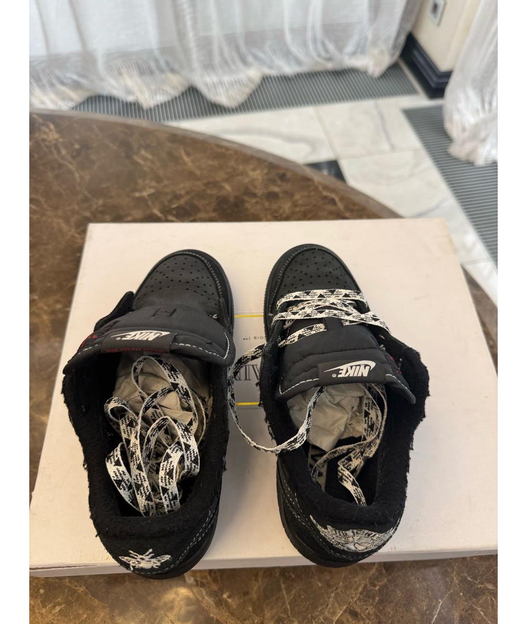 JORDAN Черные замшевые кроссовки, фото 3