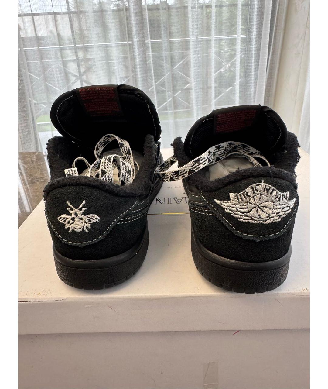 JORDAN Черные замшевые кроссовки, фото 4