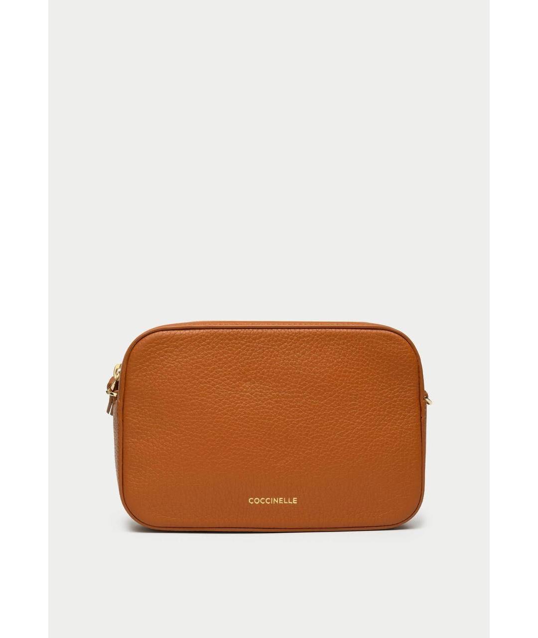 COCCINELLE Коричневая кожаная сумка через плечо, фото 7