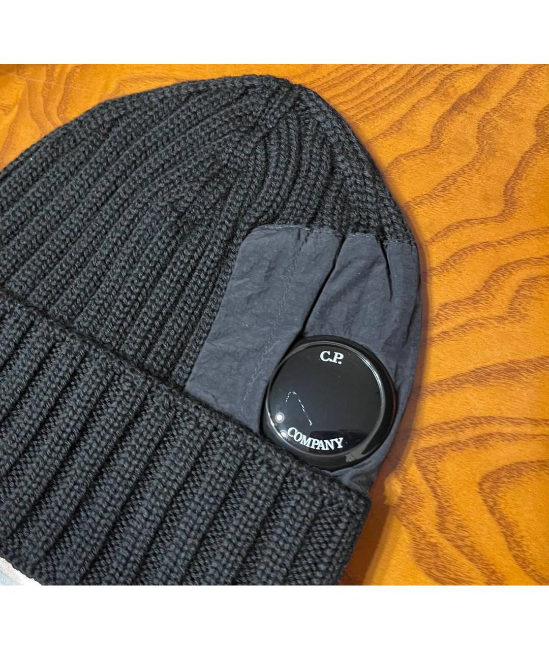 CP COMPANY Черная шерстяная шапка, фото 2