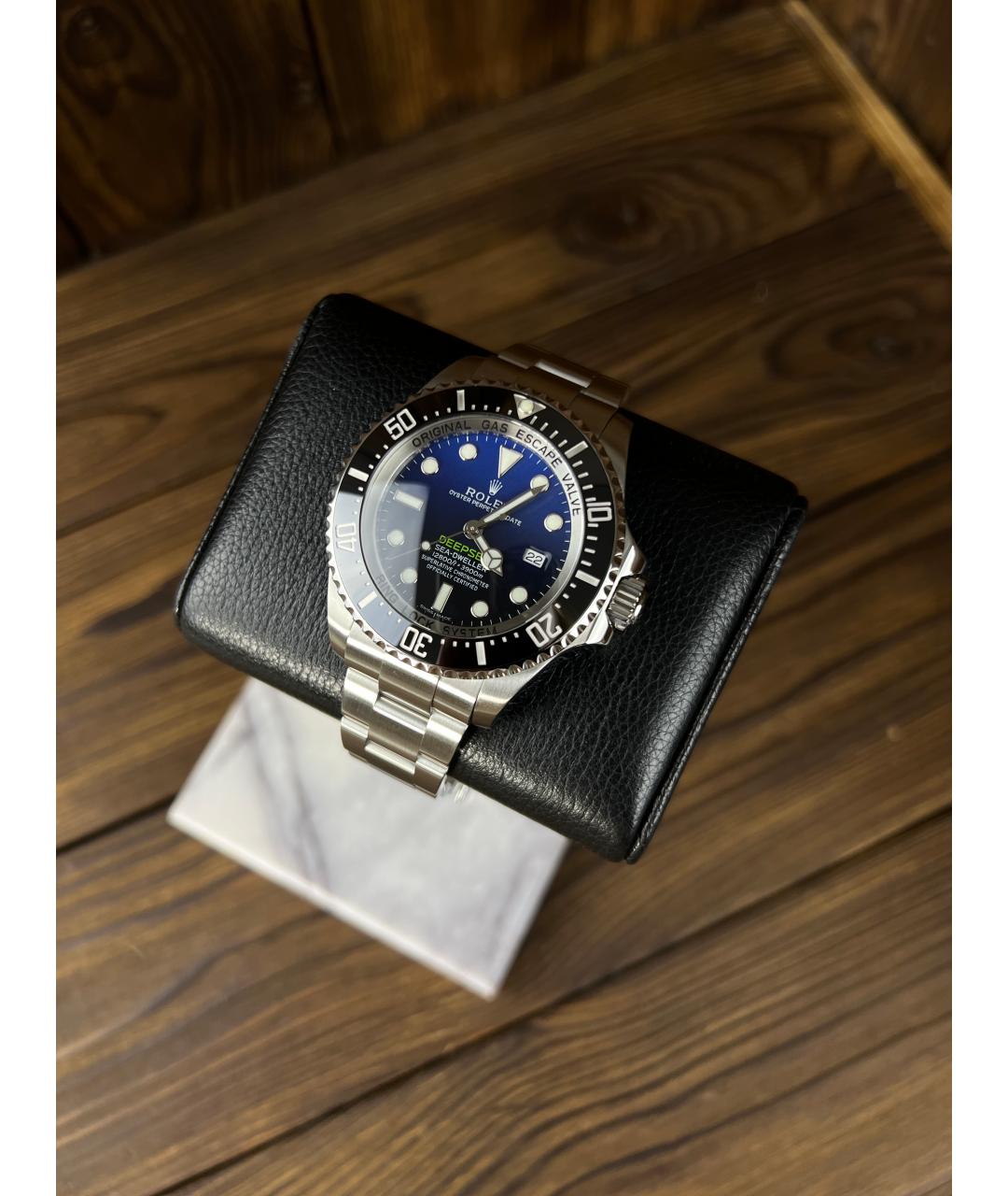 ROLEX Темно-синие часы, фото 2