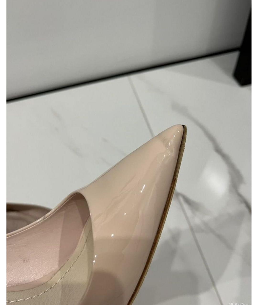 CHRISTIAN DIOR Розовые туфли из лакированной кожи, фото 6