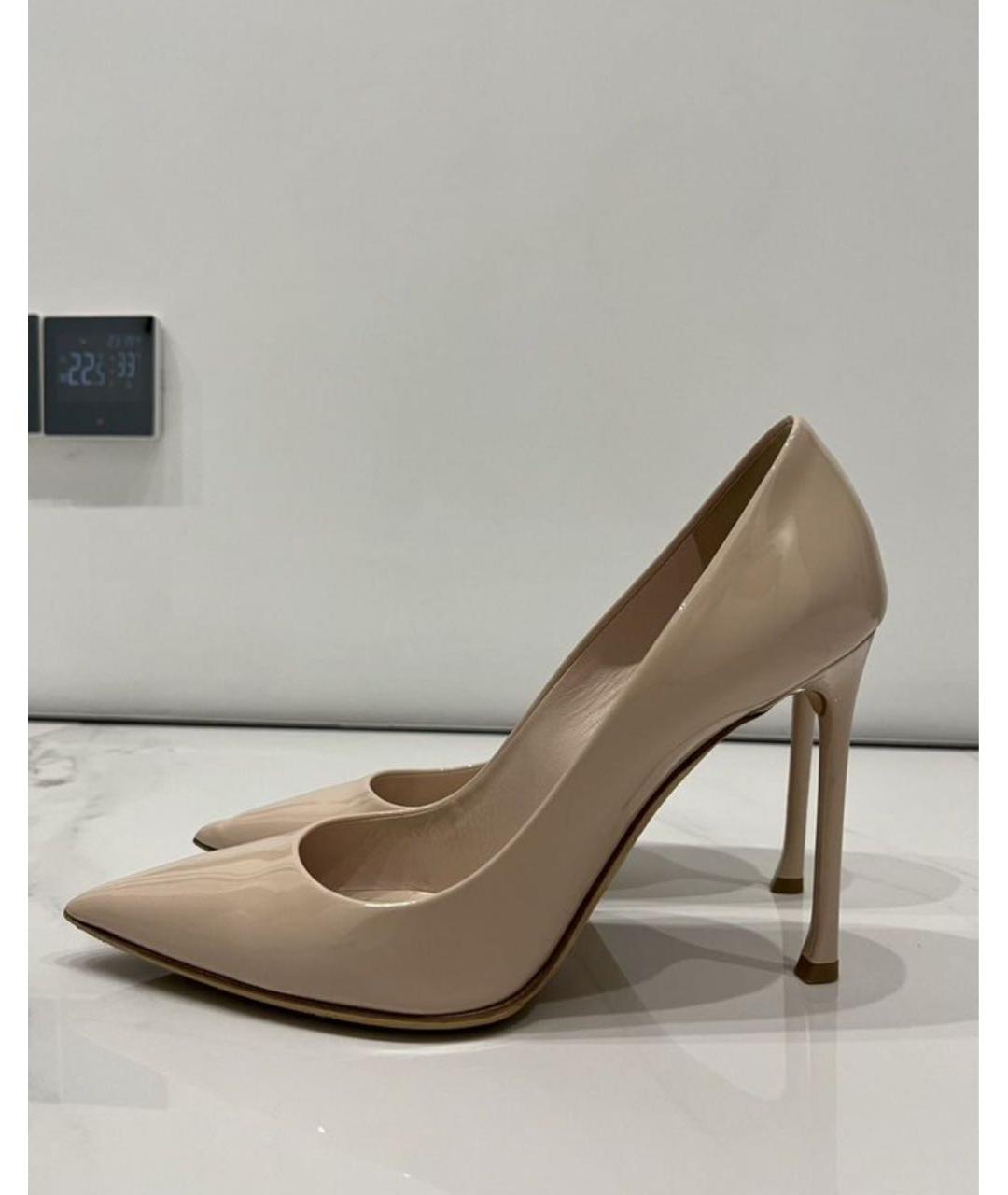 CHRISTIAN DIOR Розовые туфли из лакированной кожи, фото 9