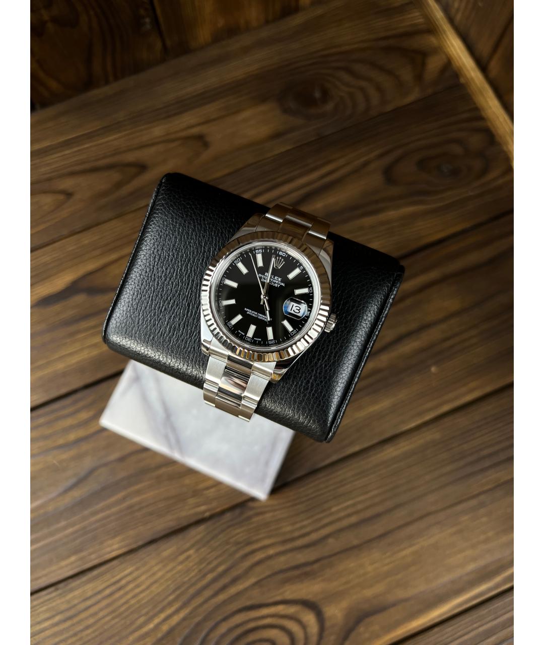ROLEX Черные часы, фото 2