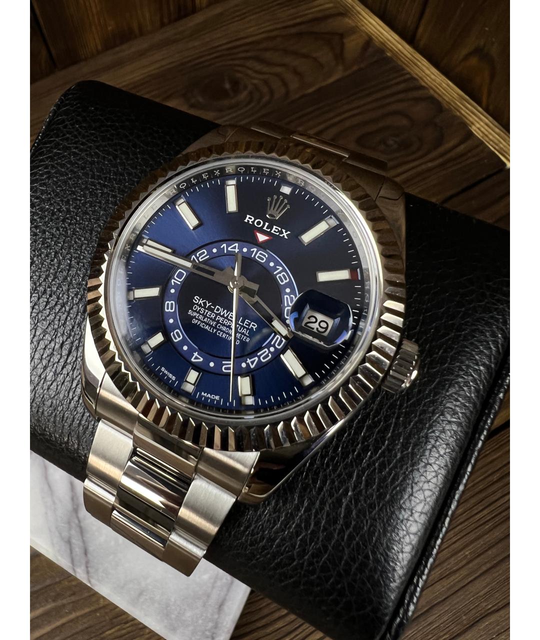 ROLEX Темно-синие часы, фото 3
