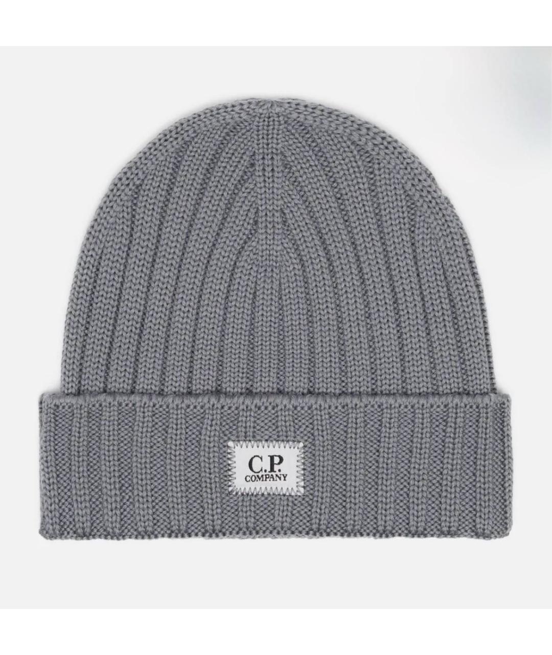 CP COMPANY Серая хлопковая шапка, фото 3