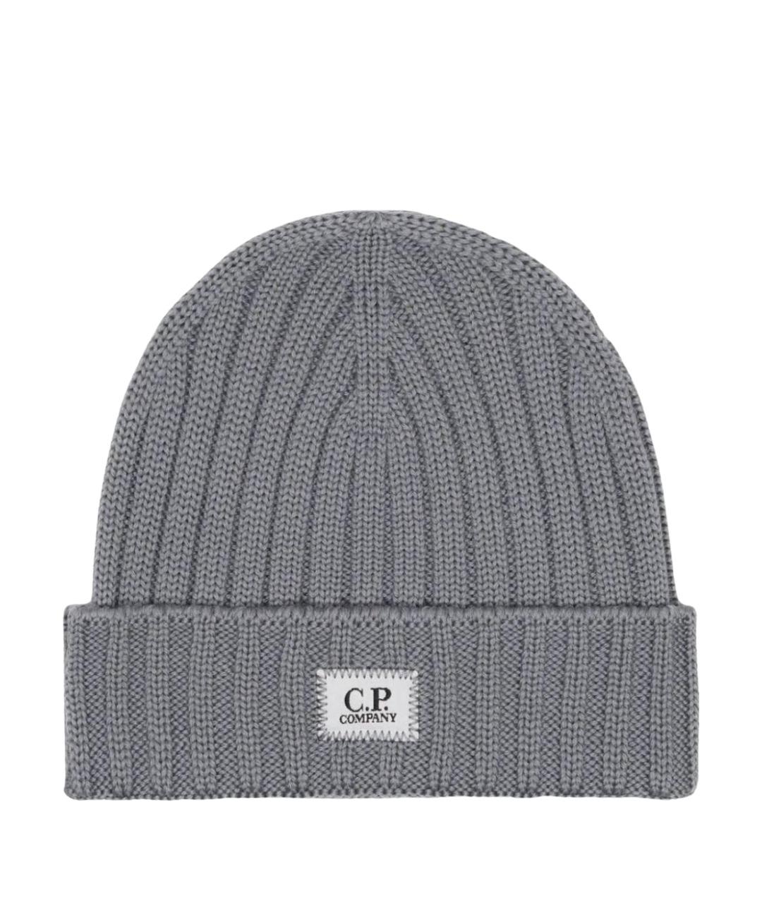 CP COMPANY Серая хлопковая шапка, фото 1
