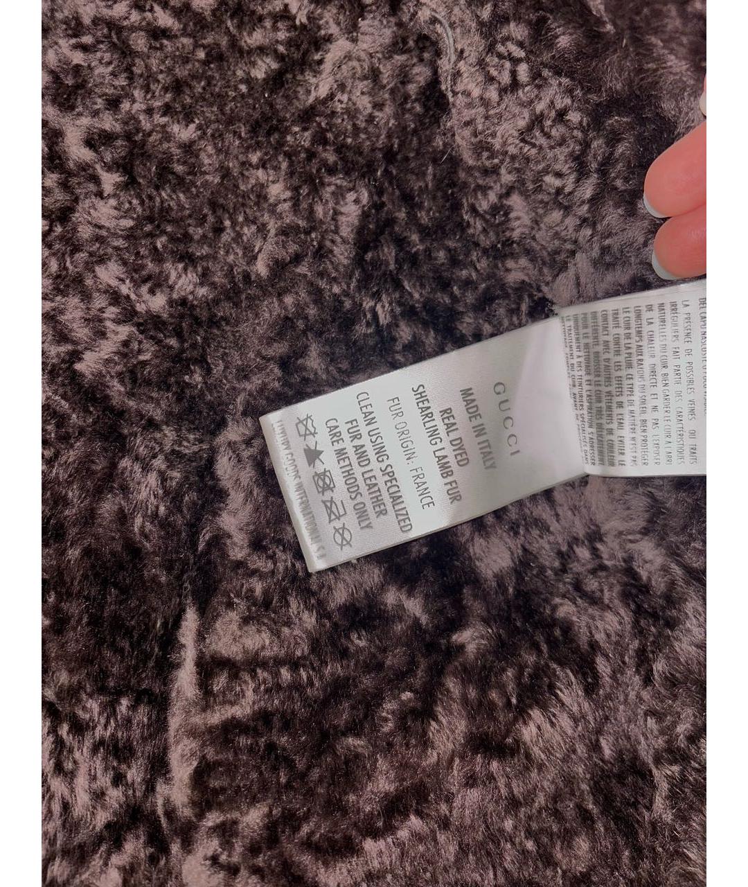 GUCCI Коричневая замшевая дубленка, фото 4