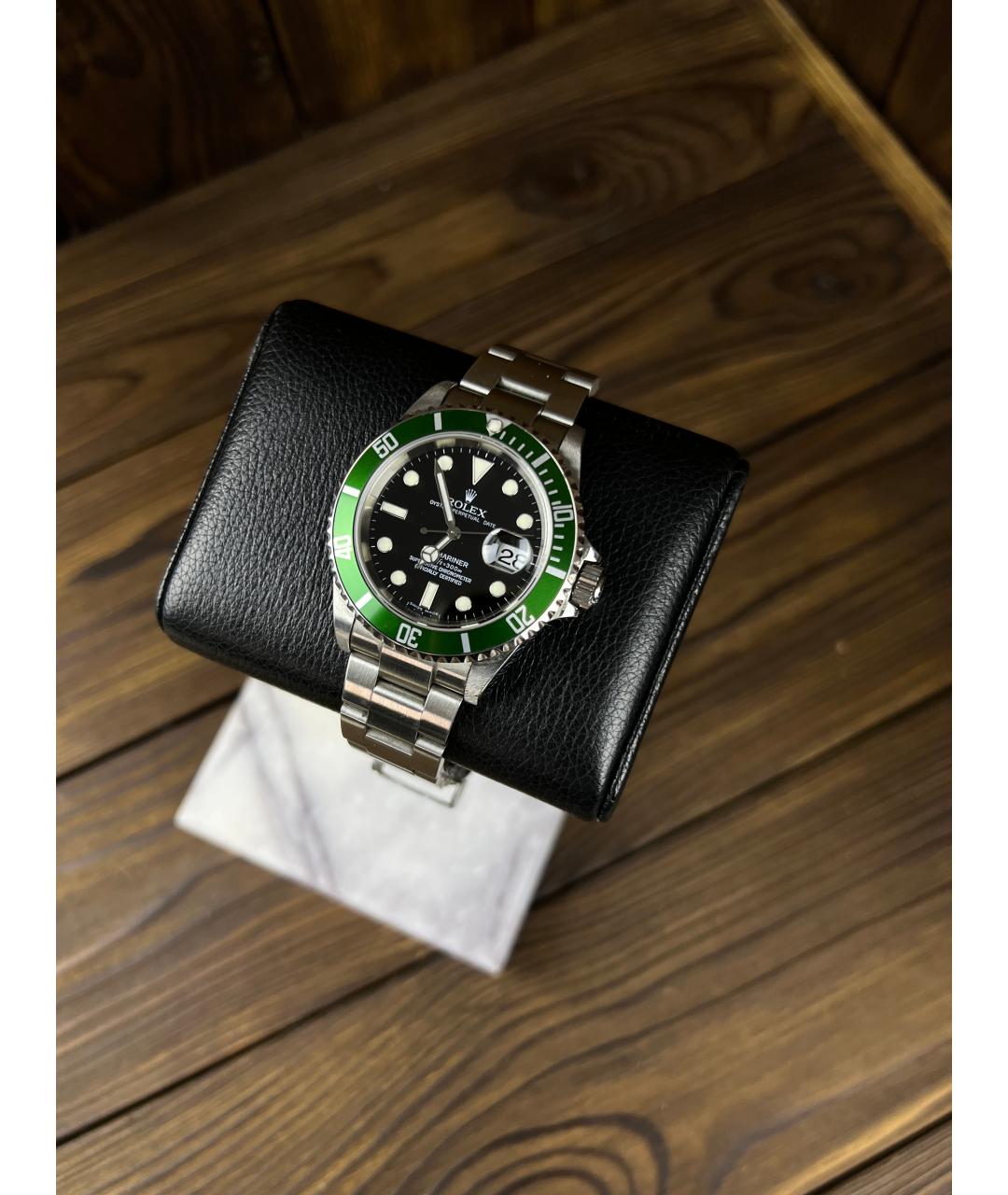ROLEX Черные часы, фото 2