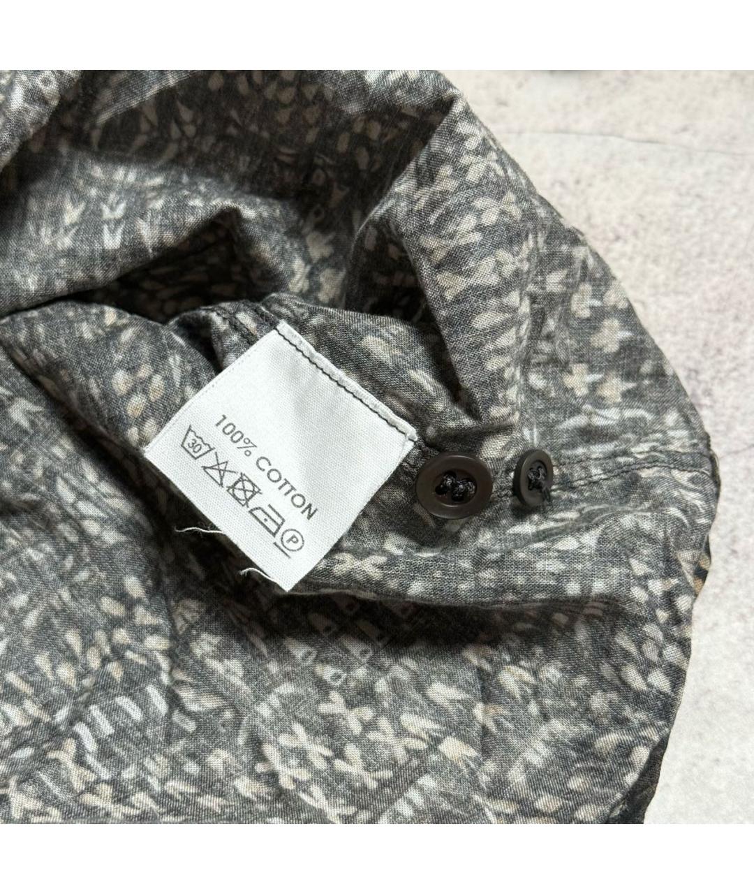 DRIES VAN NOTEN Серая хлопковая кэжуал рубашка, фото 5