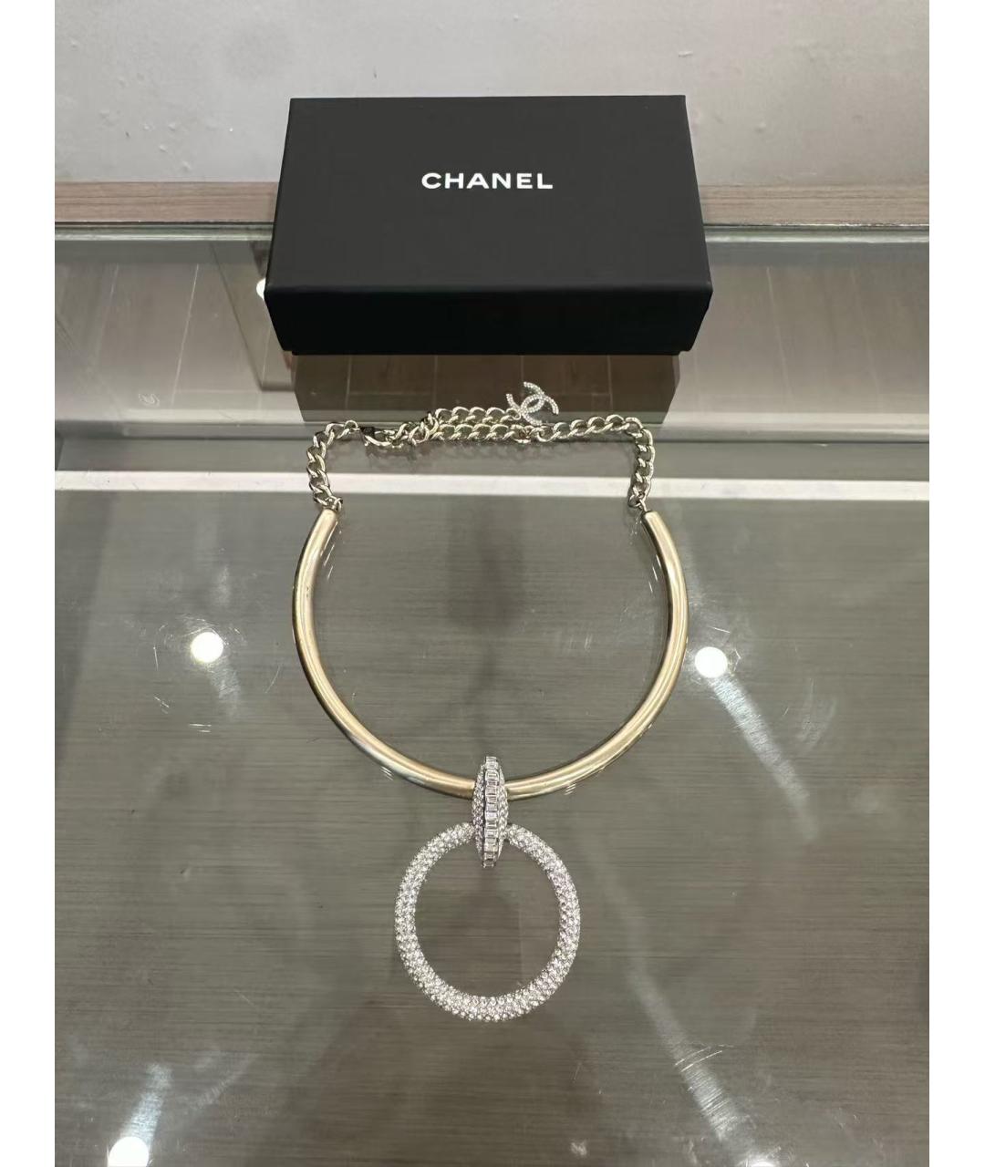 CHANEL Серебряное колье из желтого золота, фото 2