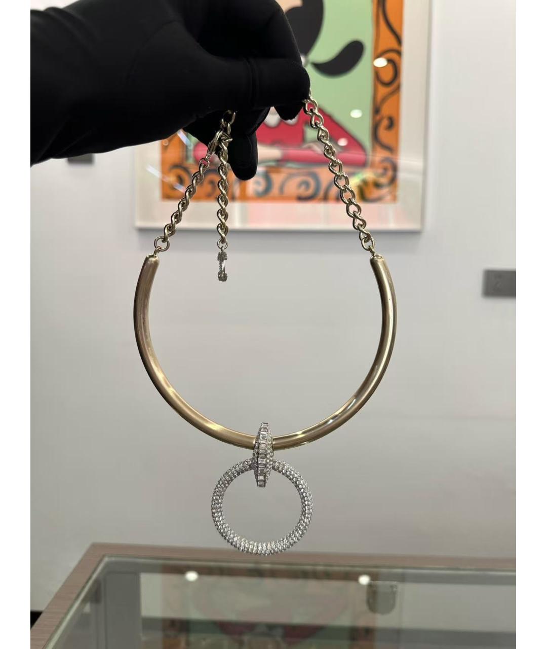 CHANEL Серебряное колье из желтого золота, фото 4