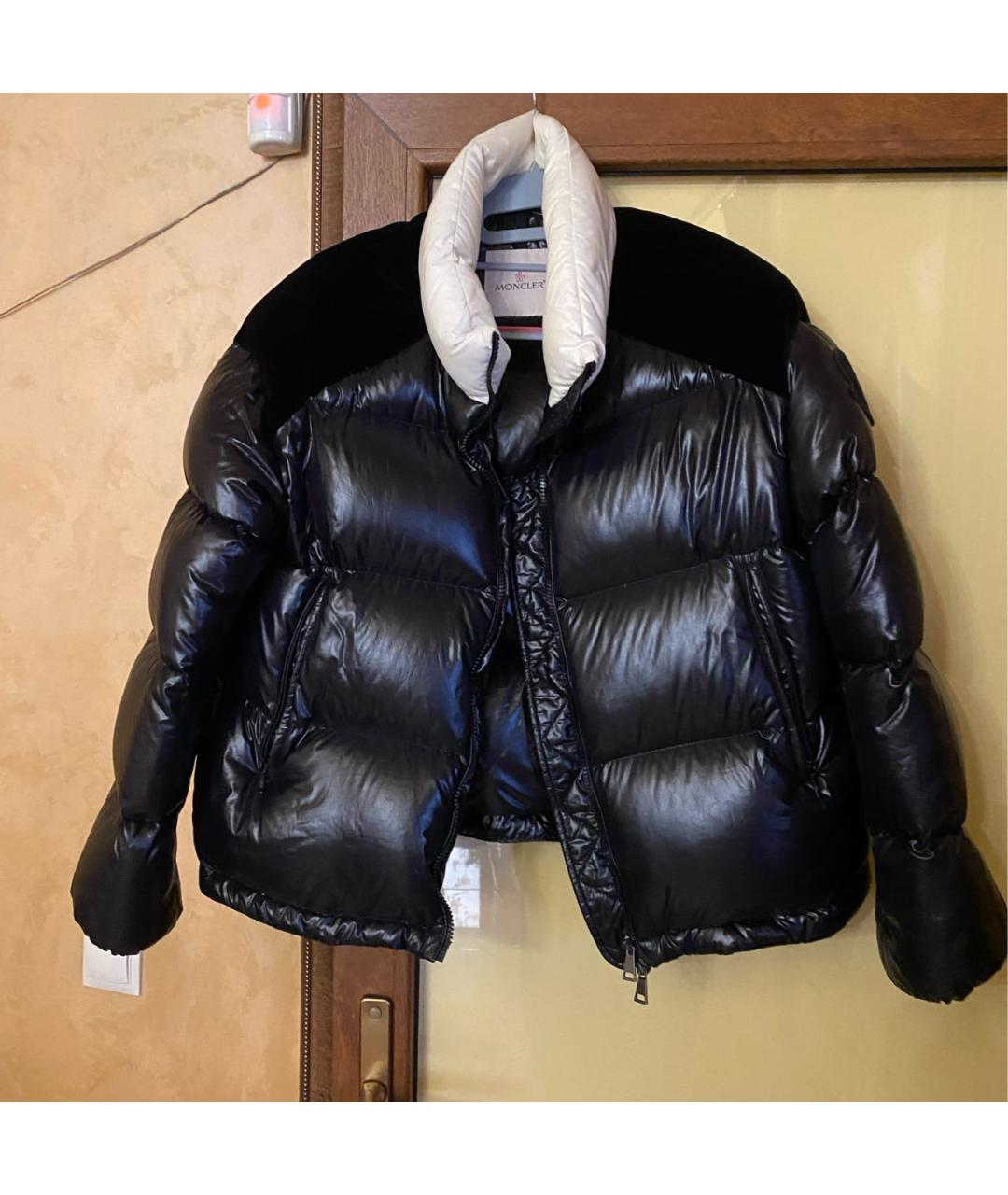 MONCLER Черный пуховик, фото 9