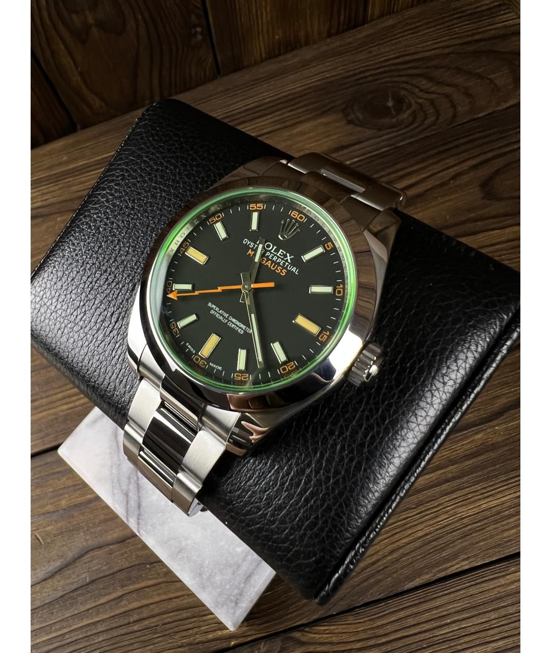ROLEX Черные часы, фото 3