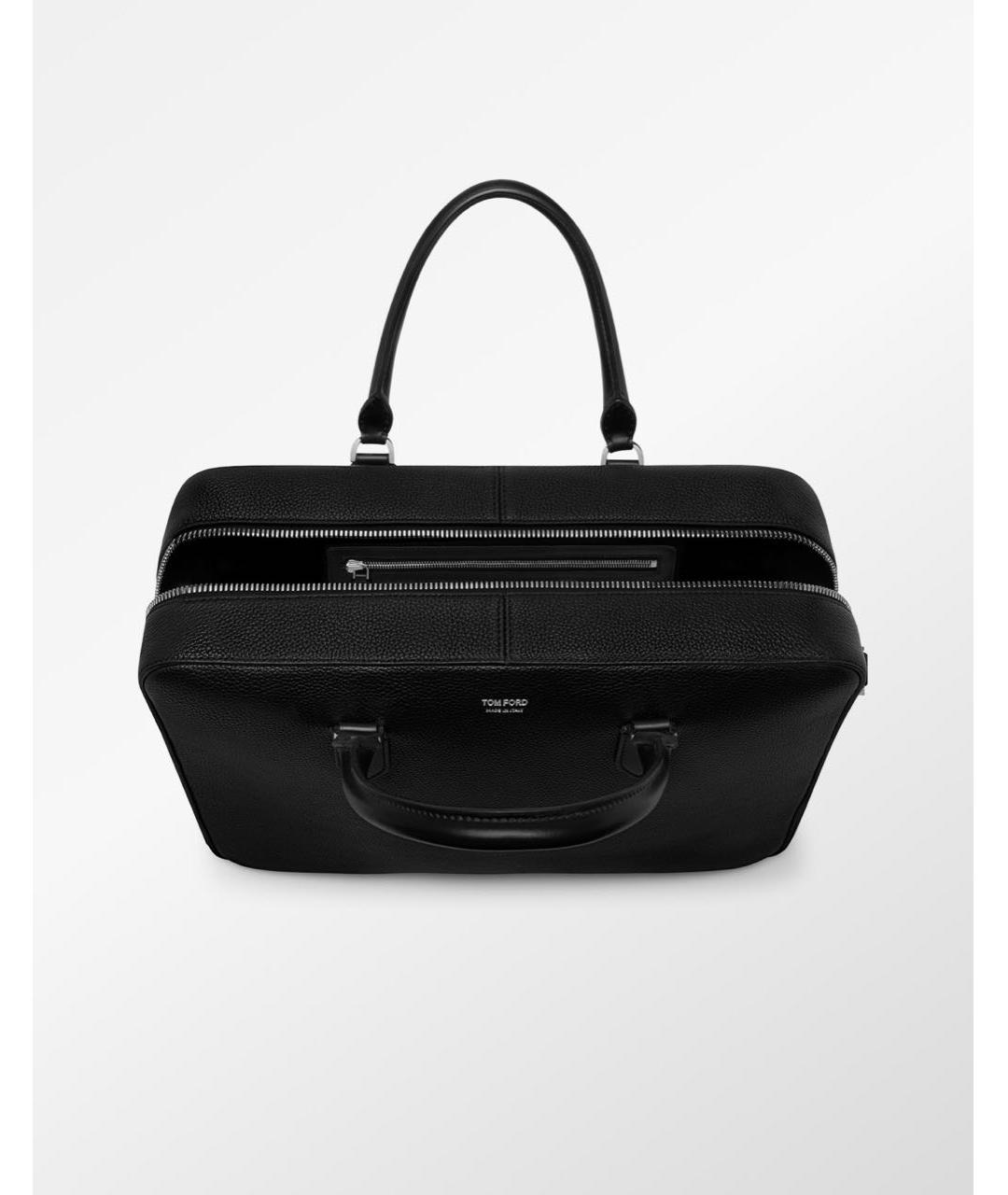 TOM FORD Черный кожаный портфель, фото 4