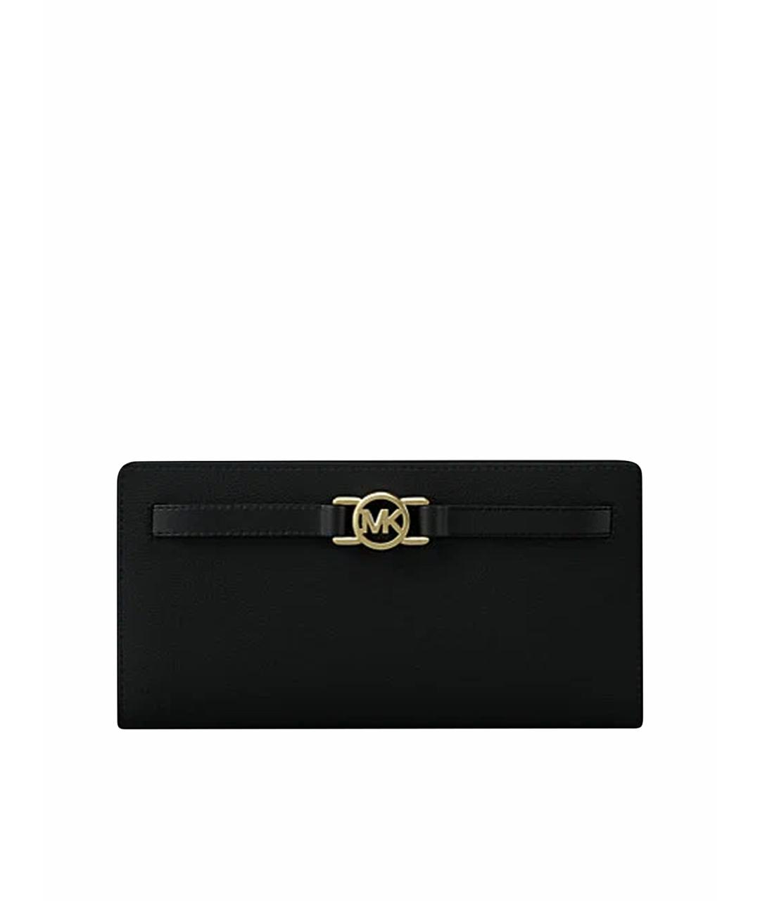 MICHAEL KORS Черный кожаный кошелек, фото 1