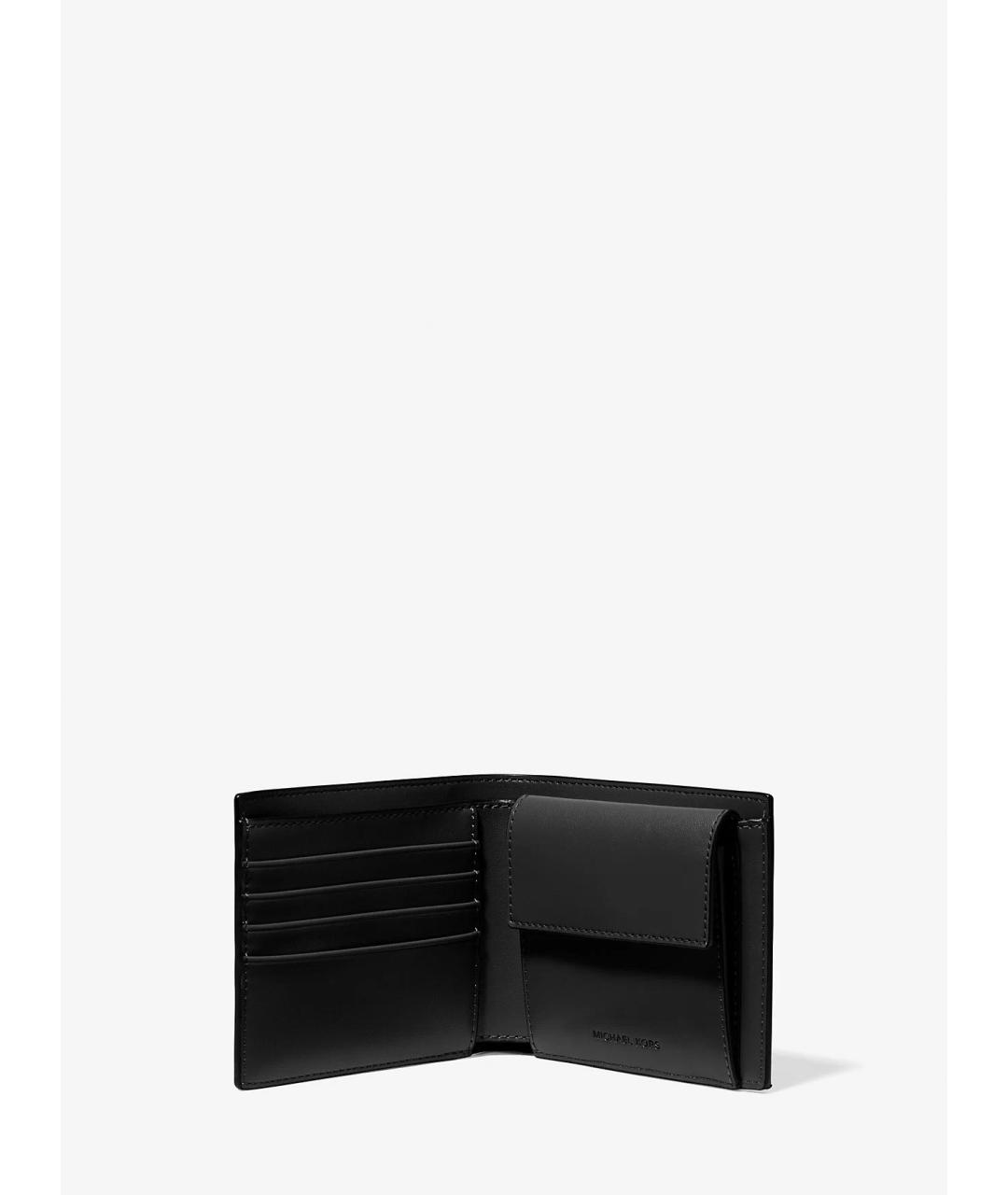 MICHAEL KORS Черный кожаный кошелек, фото 2