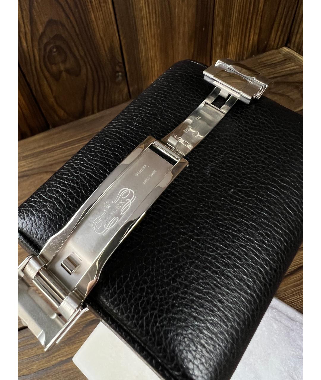 ROLEX Голубые платиновые часы, фото 5