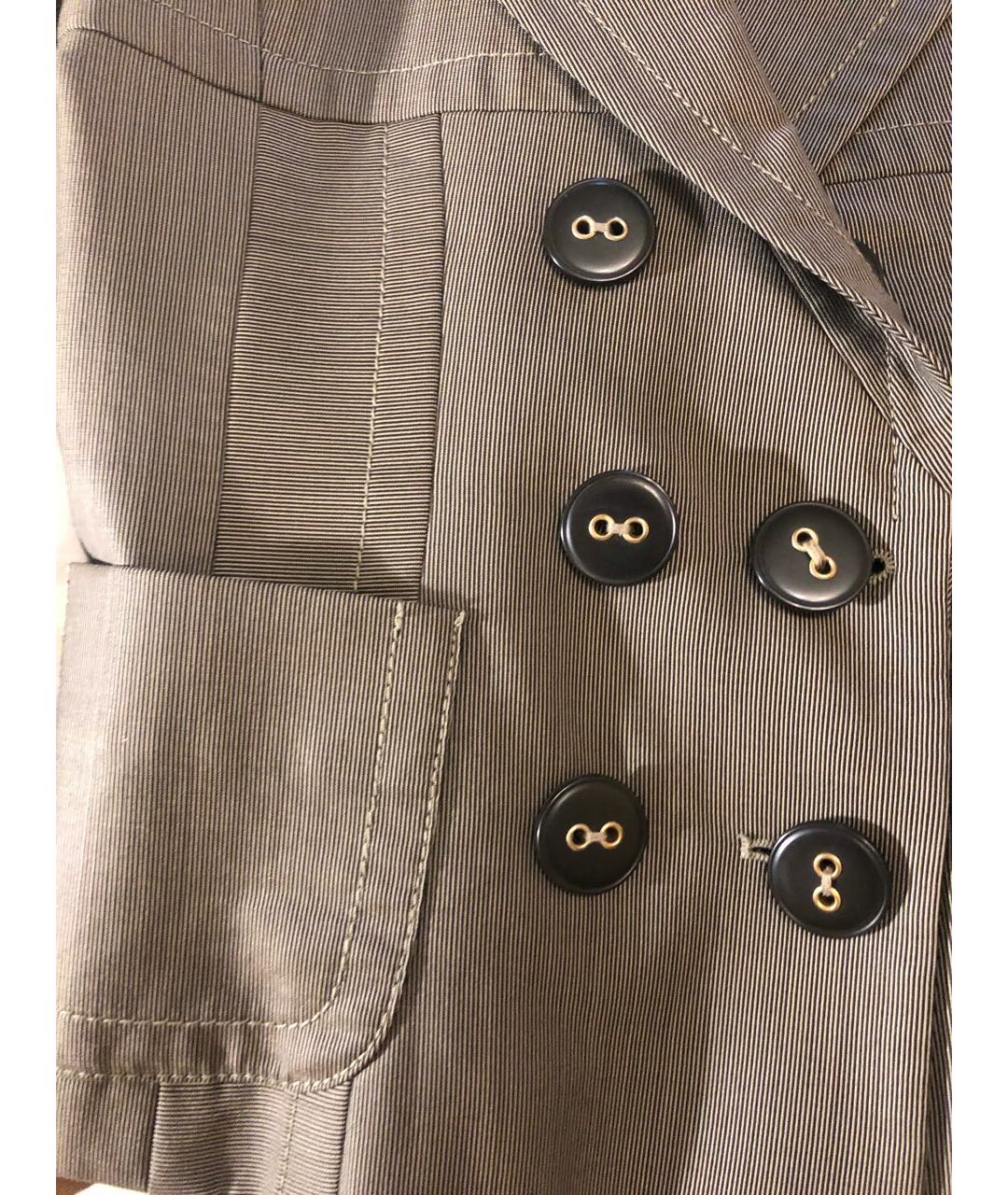 KENZO Серый шерстяной костюм с брюками, фото 4