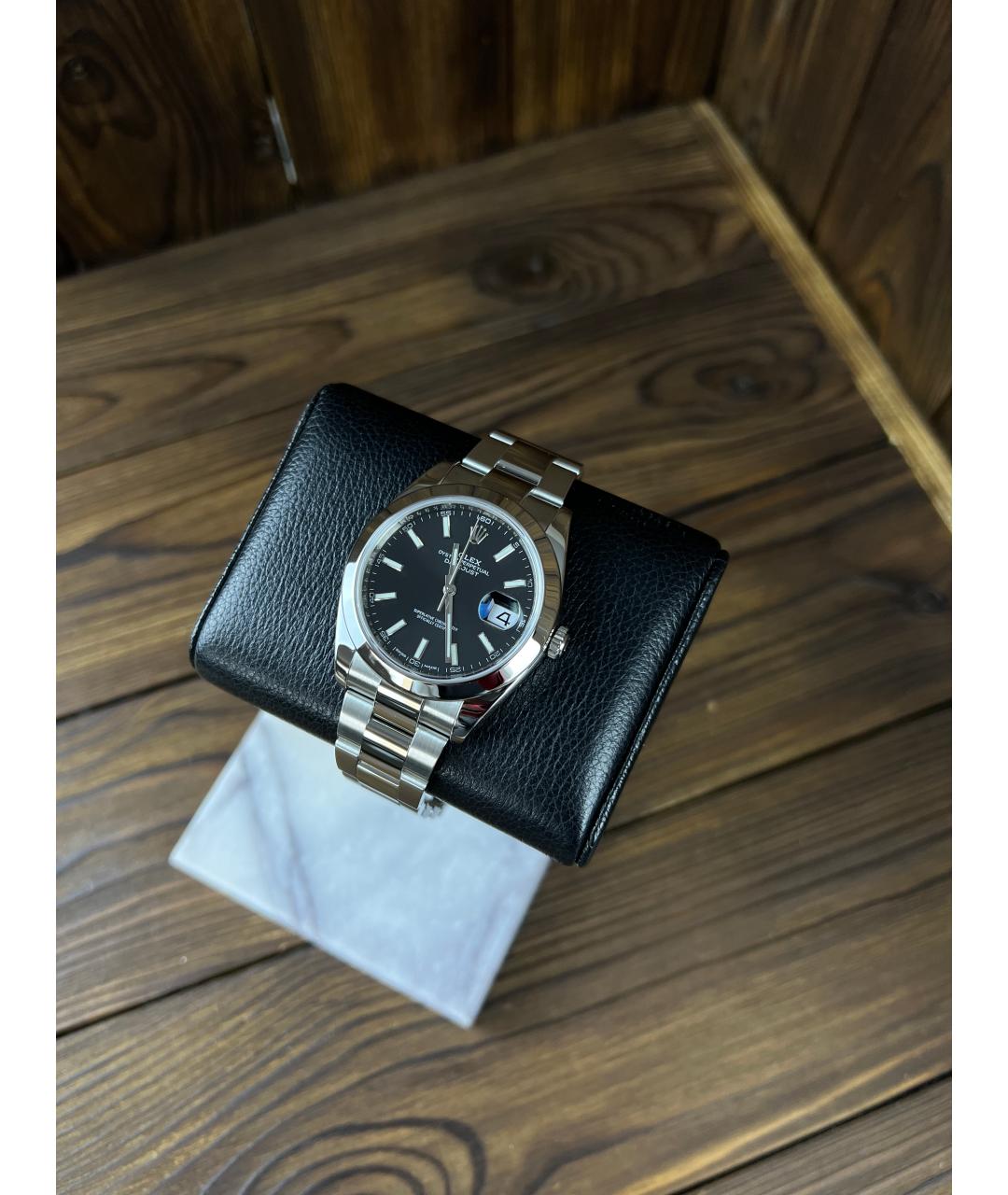 ROLEX Черные часы, фото 2