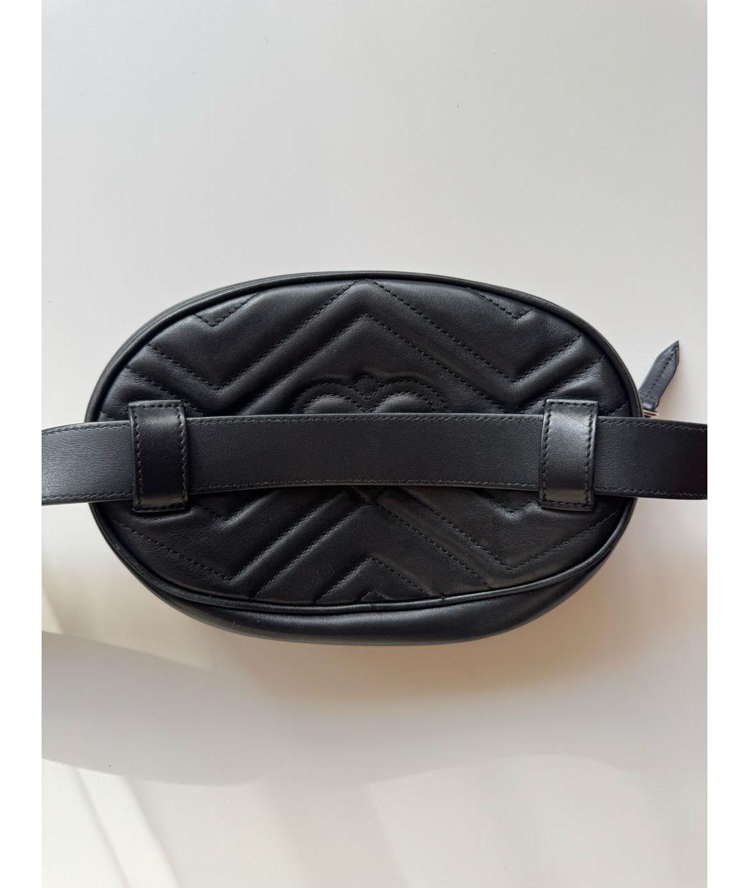 GUCCI Черная кожаная поясная сумка, фото 3