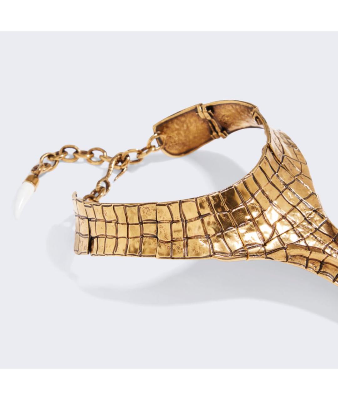 SCHIAPARELLI Желтое латунное колье, фото 3