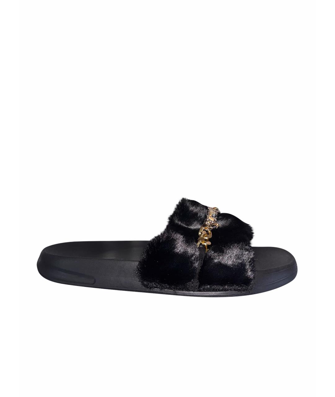 JUICY COUTURE Черные шлепанцы, фото 1
