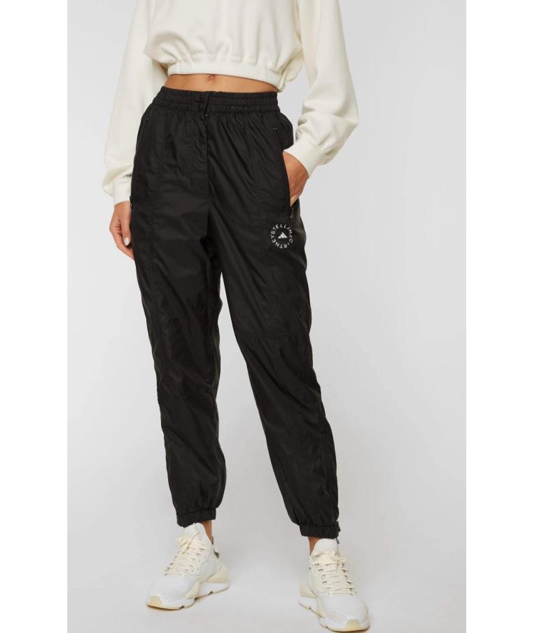 ADIDAS BY STELLA MCCARTNEY Черные полиэстеровые спортивные брюки и шорты, фото 2