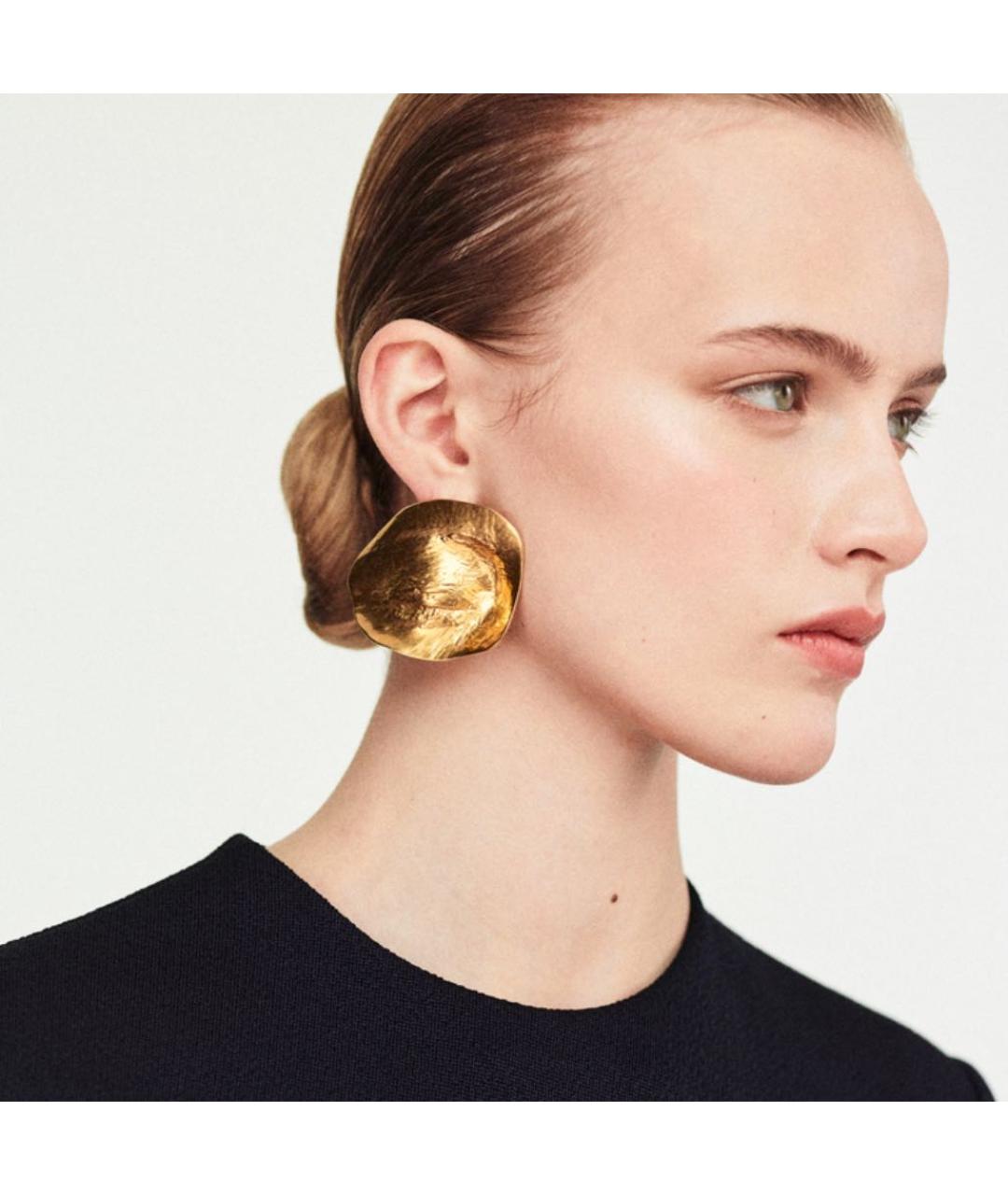 SCHIAPARELLI Желтые латунные серьги, фото 2