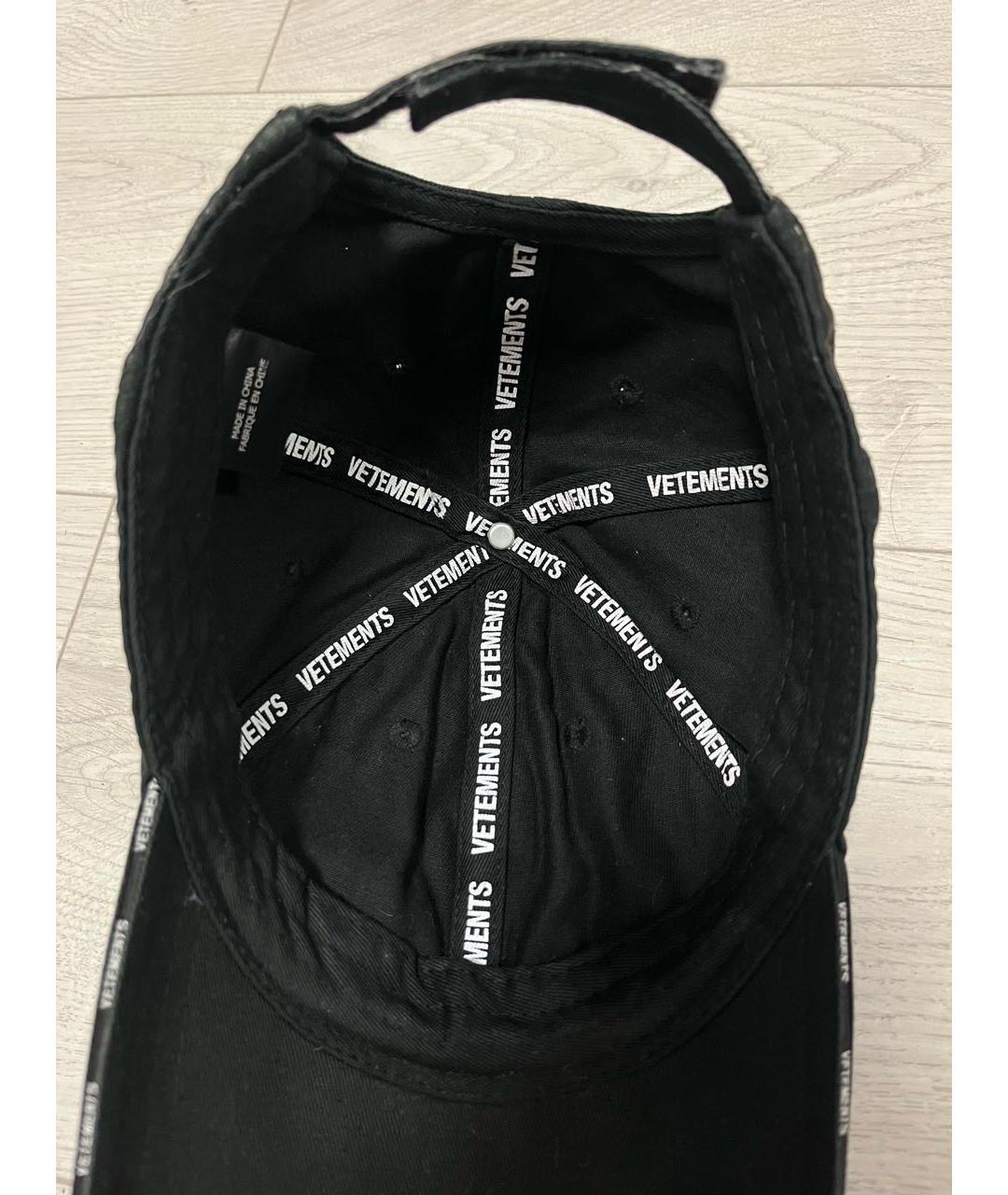 VETEMENTS Черная кепка, фото 4