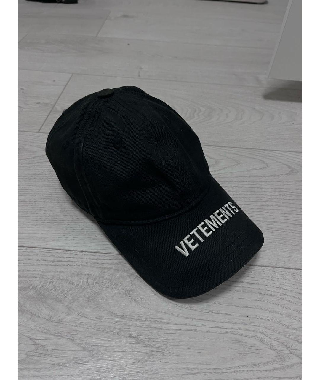 VETEMENTS Черная кепка, фото 5