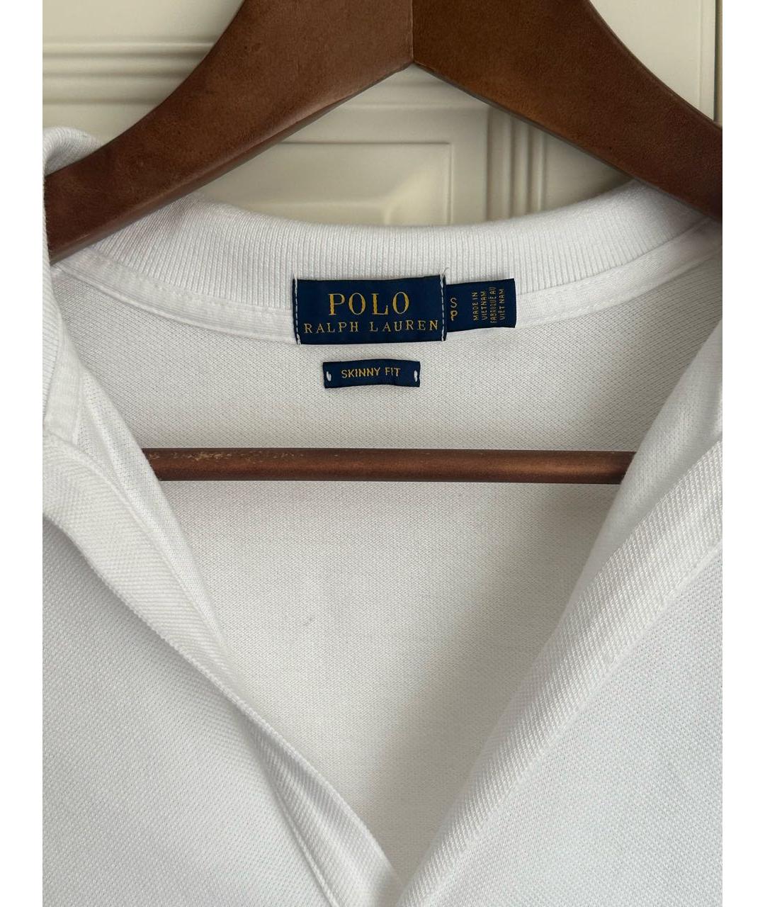 POLO RALPH LAUREN Белая хлопковая футболка, фото 3