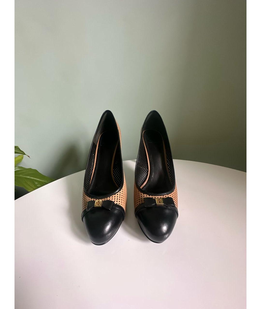 TORY BURCH Бежевые кожаные туфли, фото 2