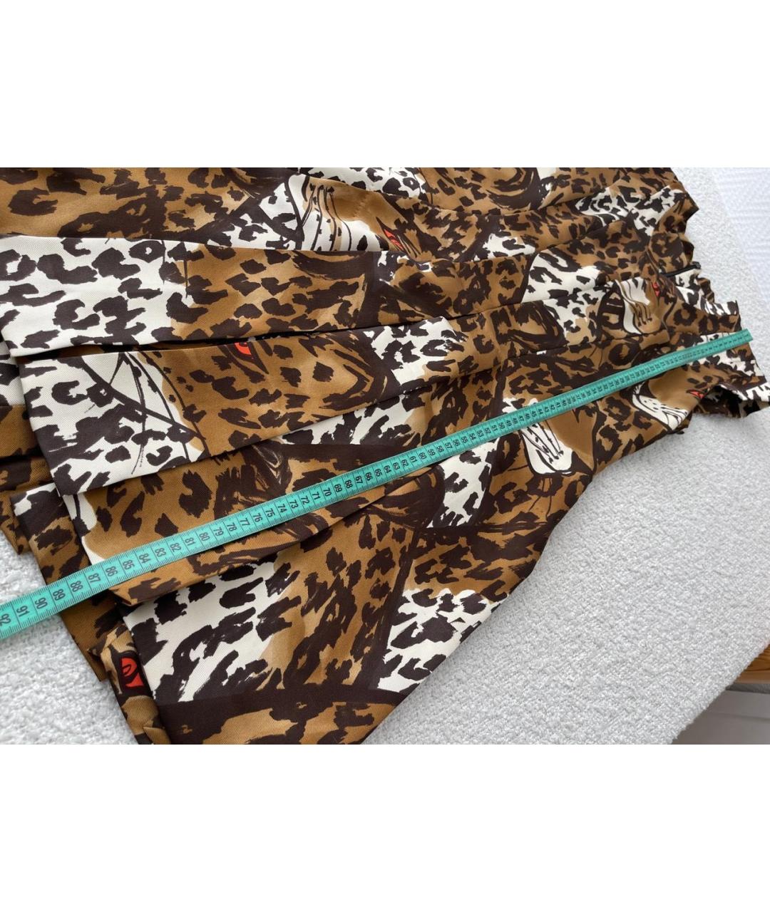 LOUIS VUITTON Коричневое шелковое коктейльное платье, фото 3
