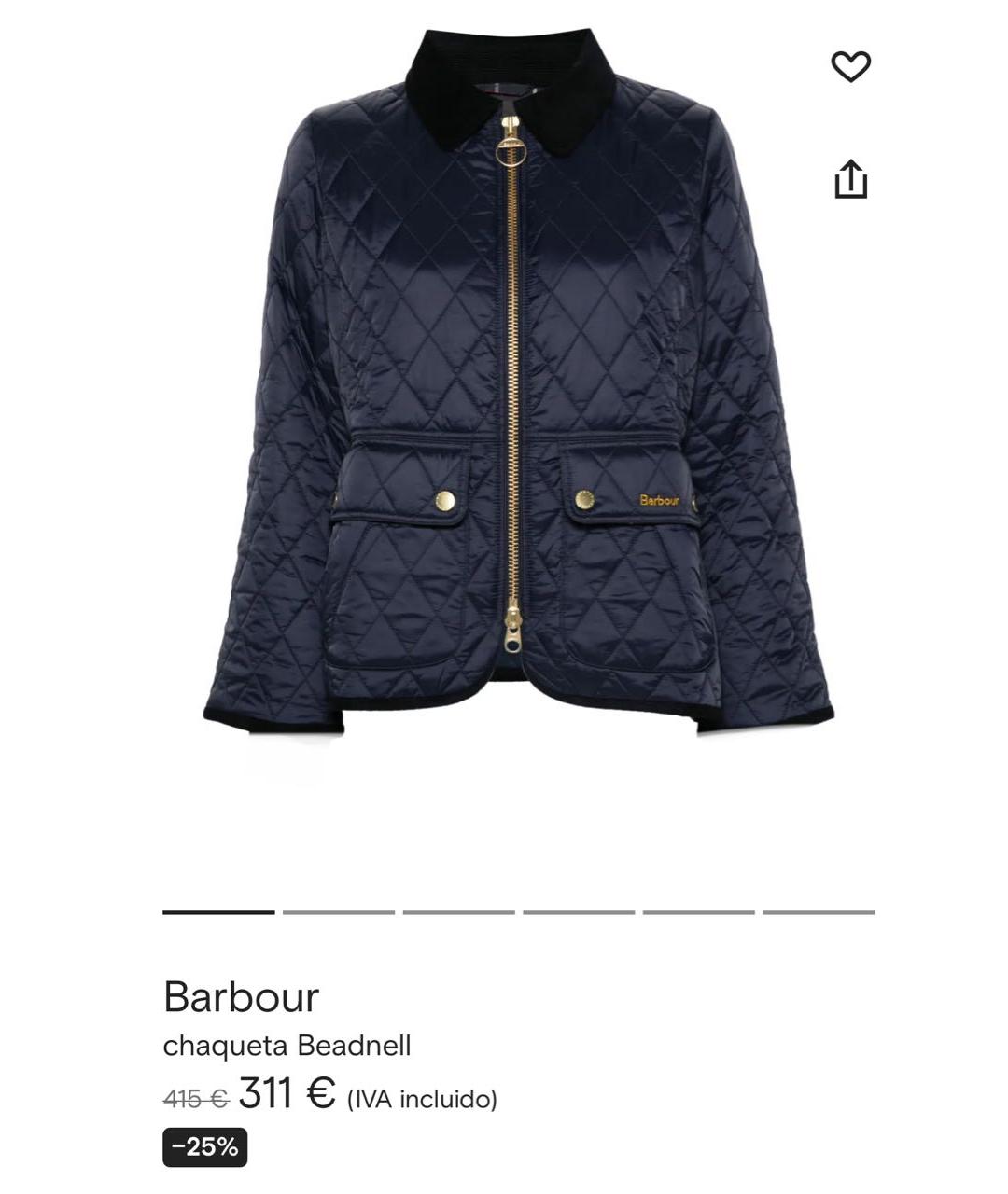 BARBOUR Черная куртка, фото 8