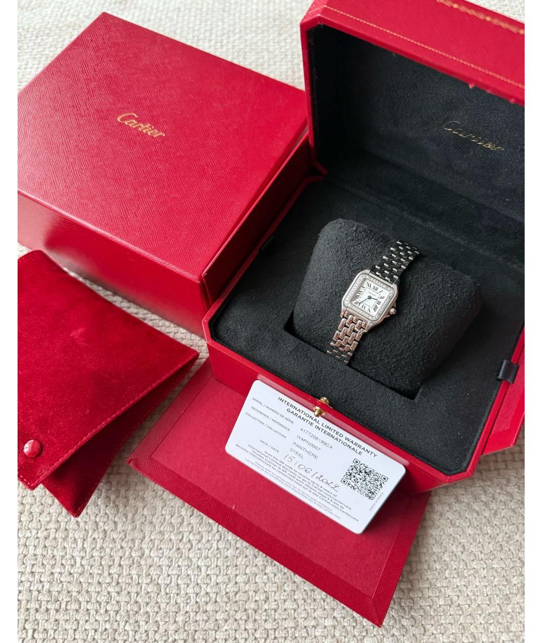 CARTIER Серебряные часы, фото 9