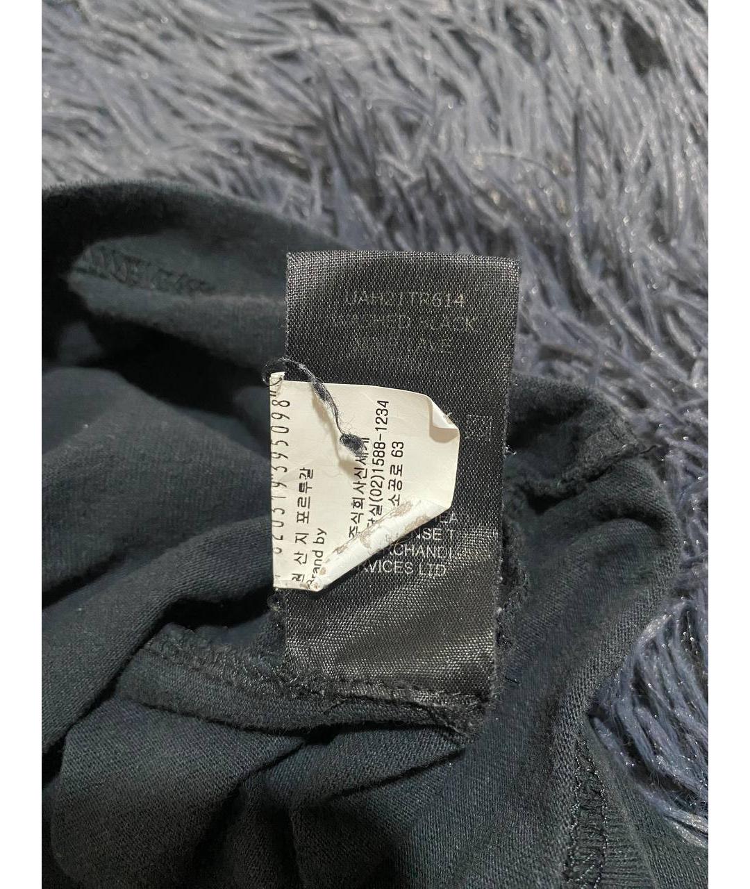 VETEMENTS Черная хлопковая футболка, фото 6