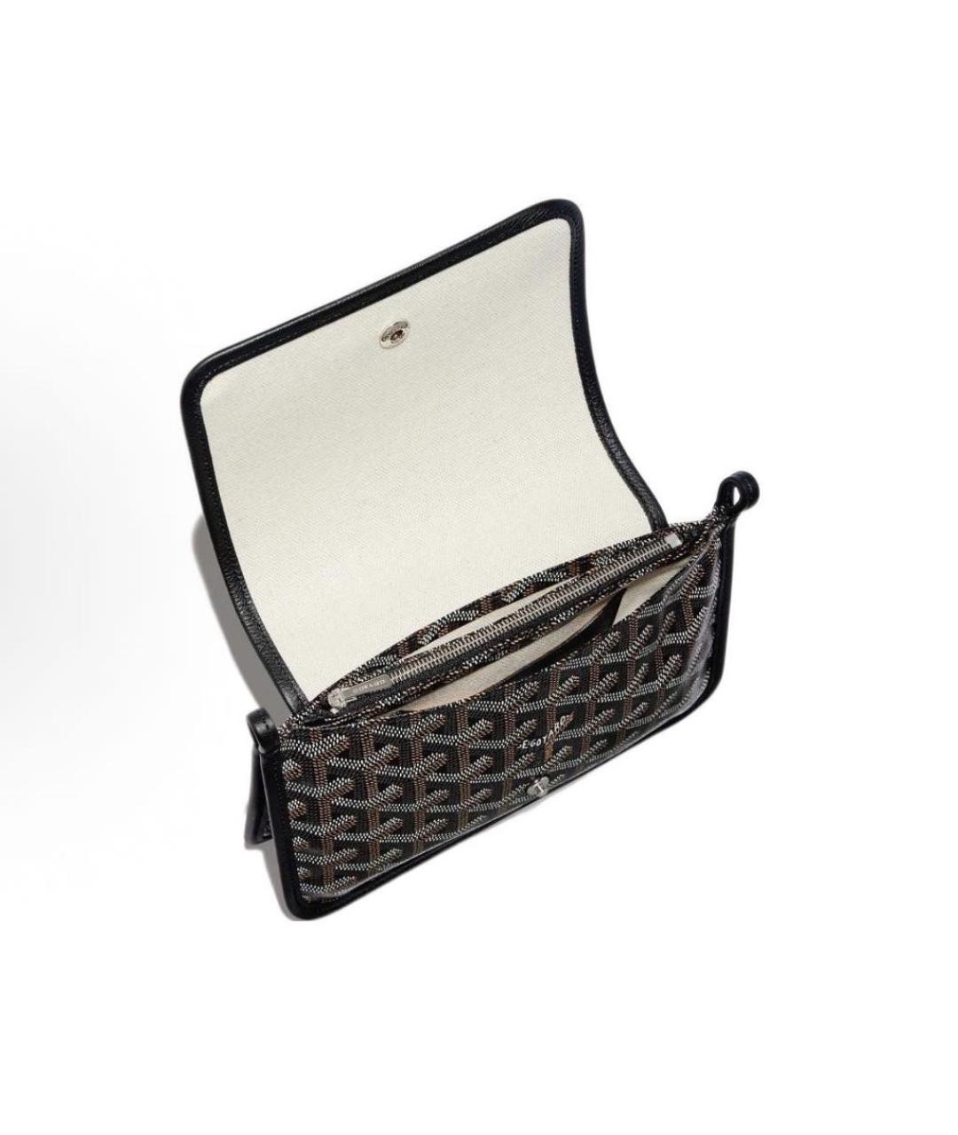 GOYARD Черная кожаная сумка через плечо, фото 4