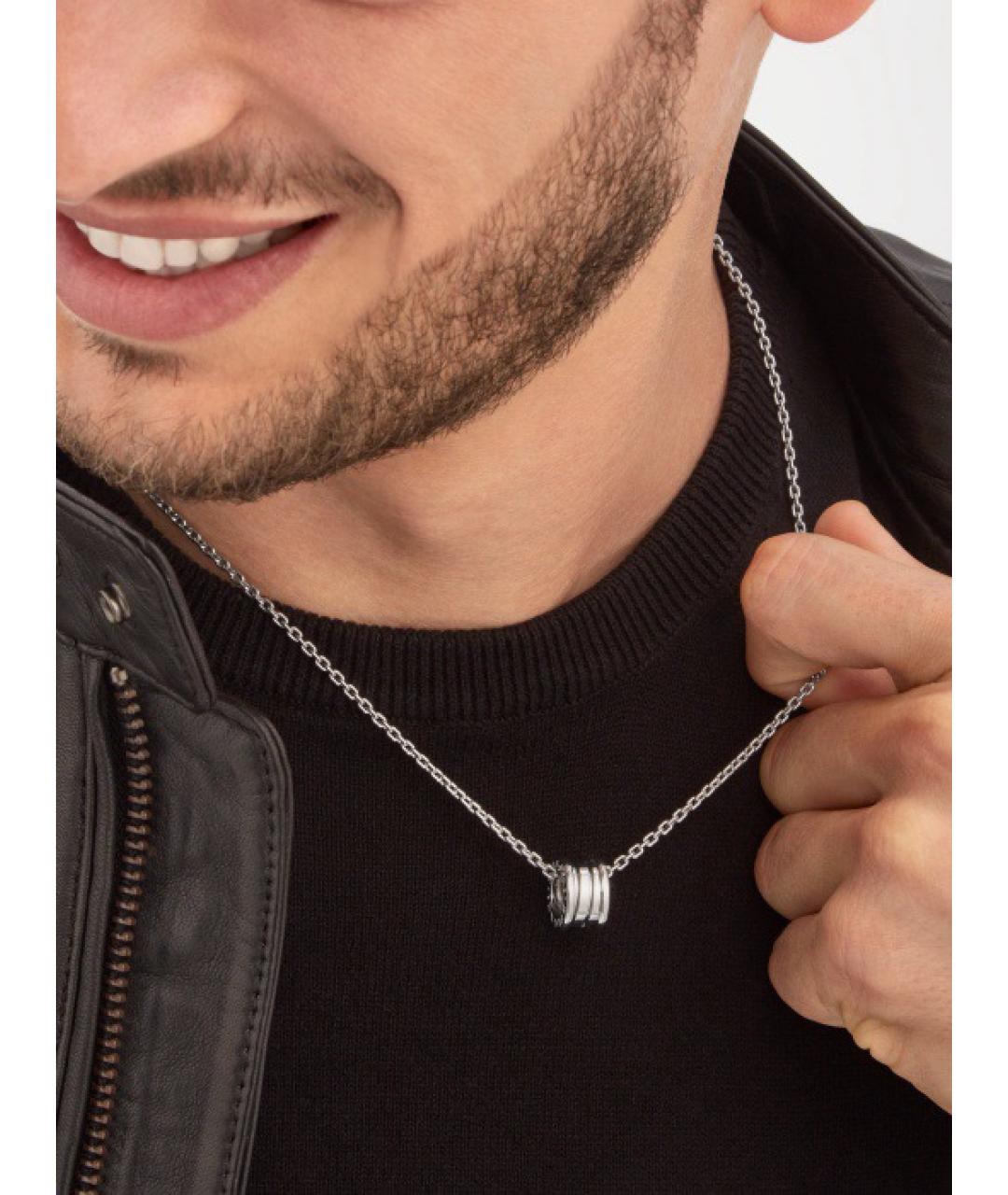 BVLGARI Серебряная подвеска из белого золота, фото 3