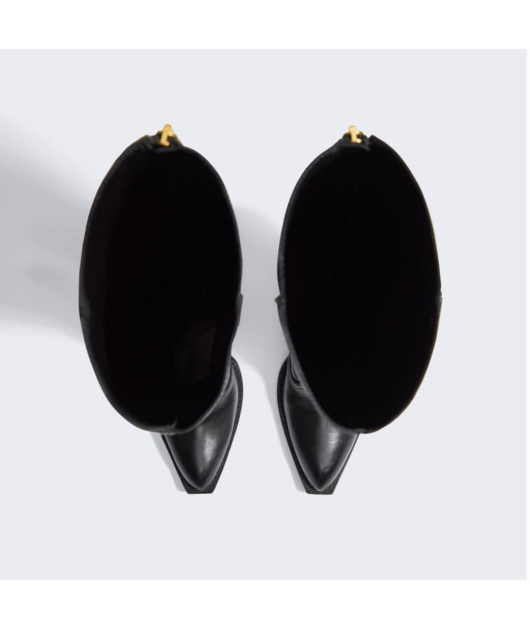 SCHIAPARELLI Черные кожаные сапоги, фото 4