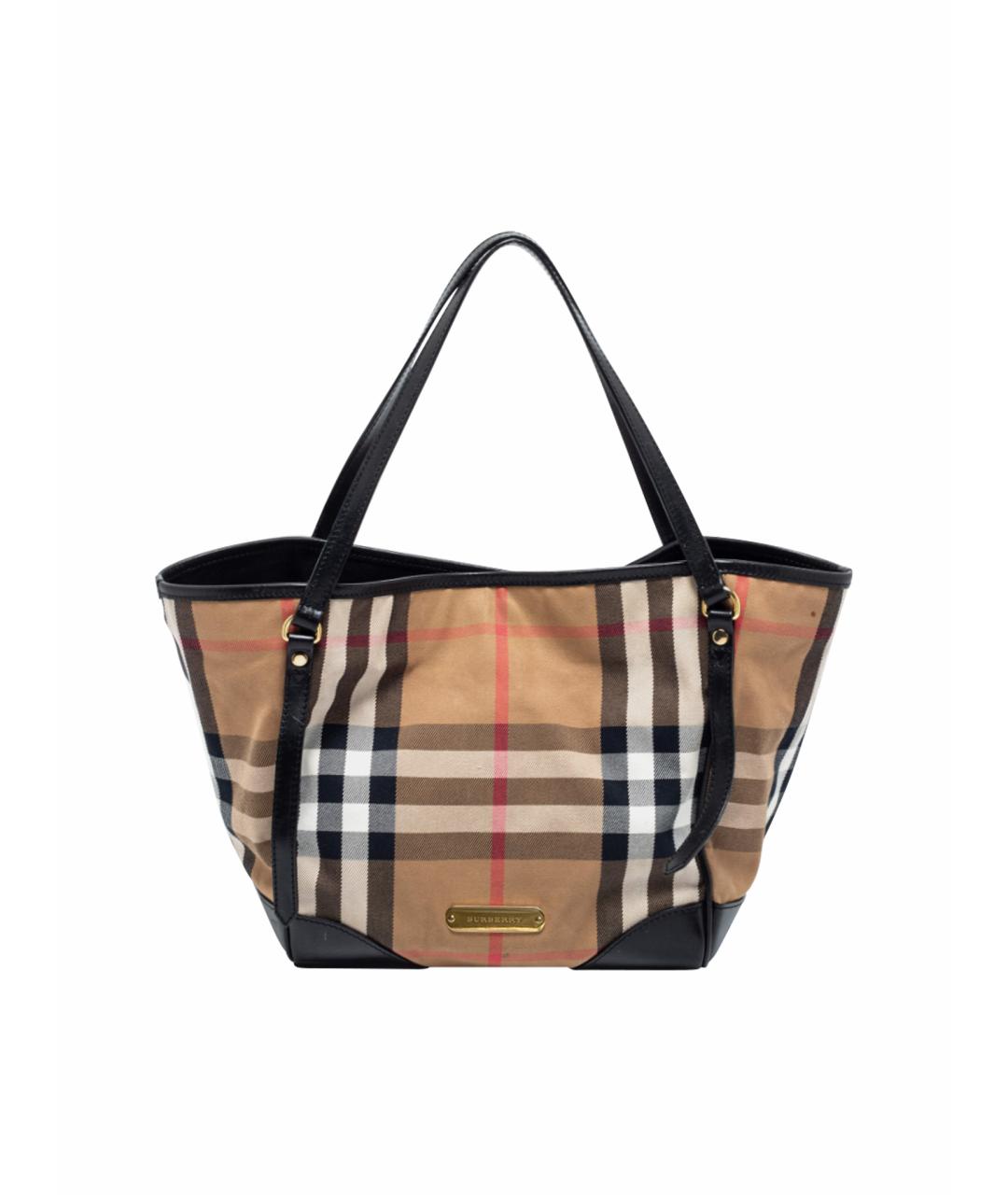 BURBERRY Кожаная сумка тоут, фото 1