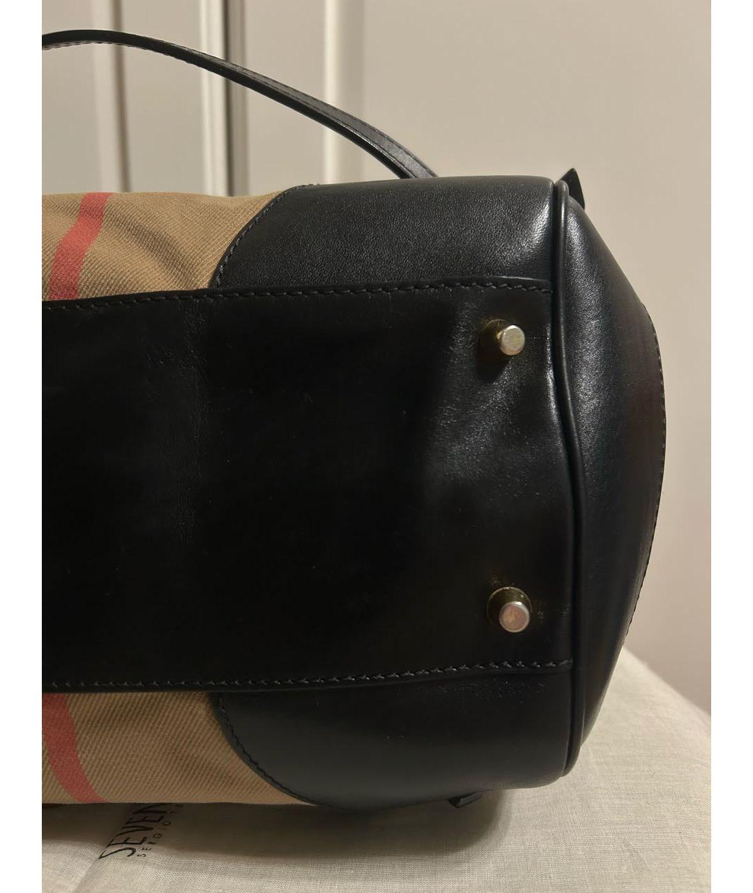BURBERRY Кожаная сумка тоут, фото 3
