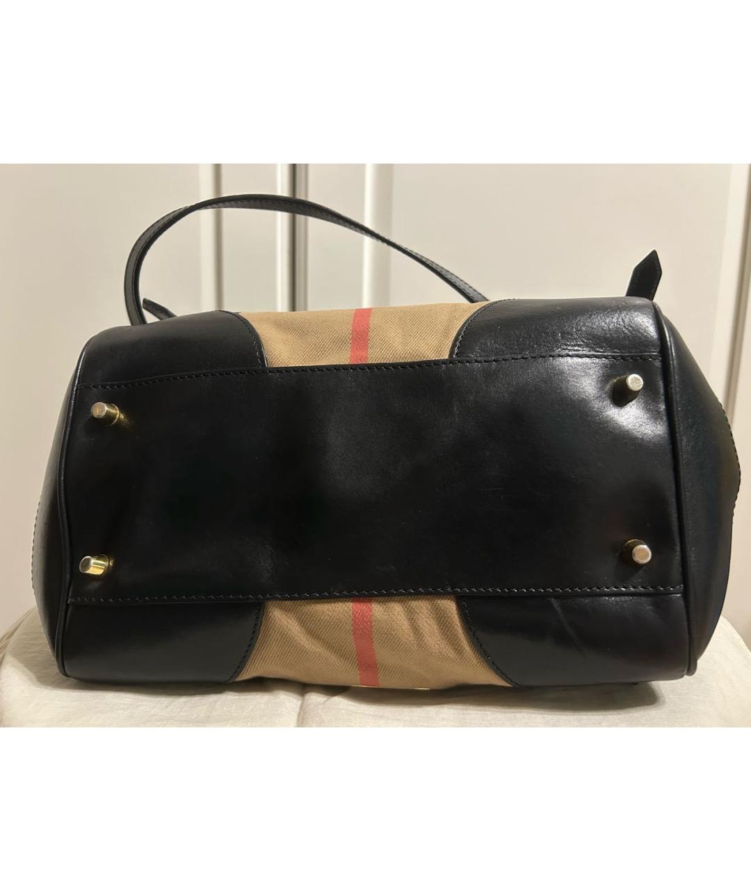 BURBERRY Кожаная сумка тоут, фото 7