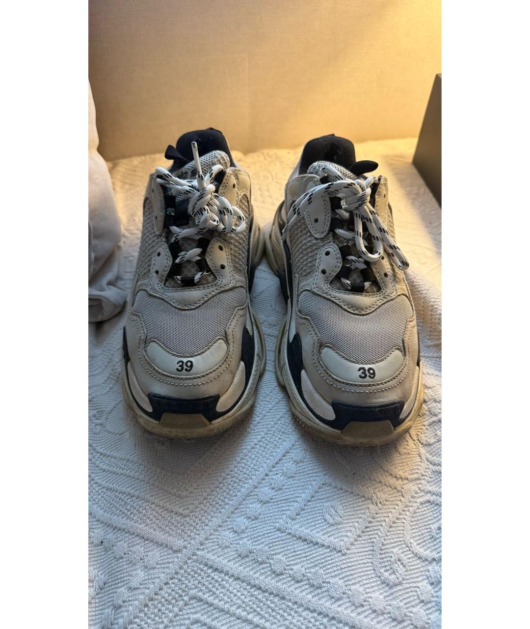 BALENCIAGA Бежевые кроссовки, фото 2