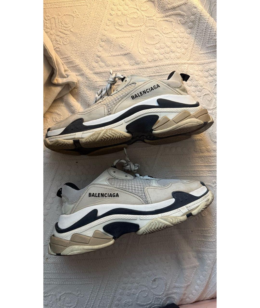 BALENCIAGA Бежевые кроссовки, фото 5