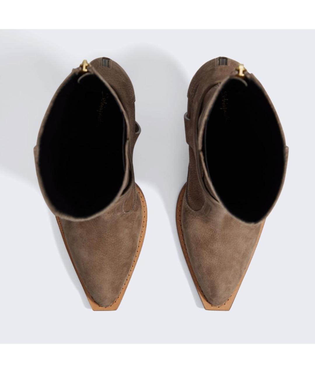 SCHIAPARELLI Коричневые кожаные сапоги, фото 5