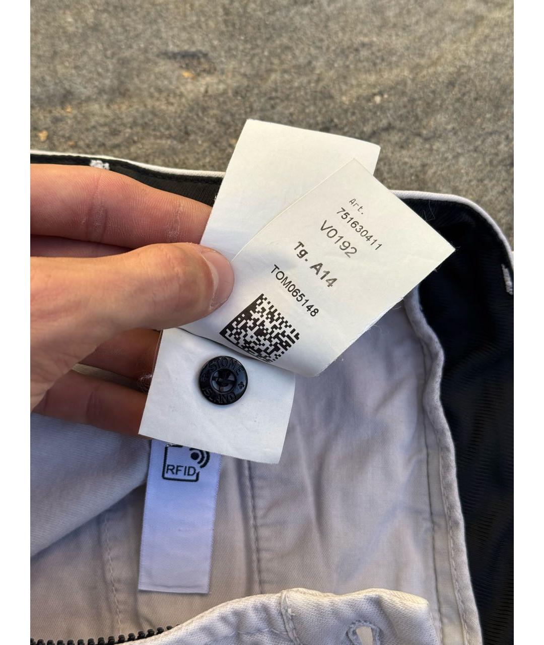 STONE ISLAND JUNIOR Белые хлопковые детские джинсы, фото 6