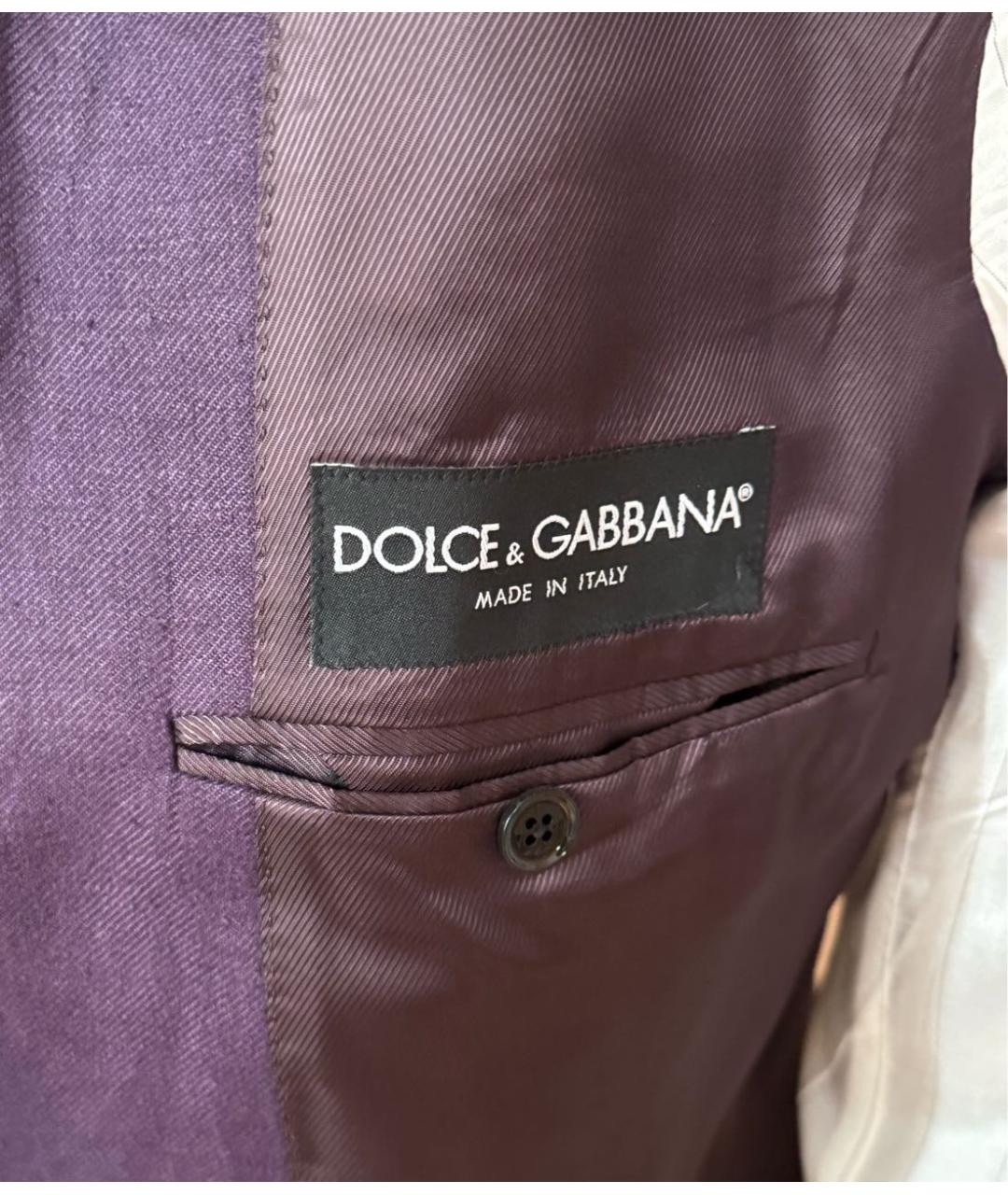 DOLCE&GABBANA Фиолетовый пиджак, фото 5